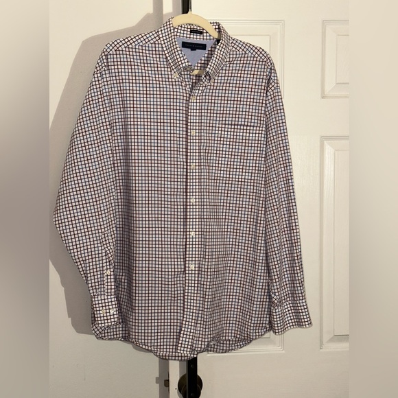 Tommy Hilfiger Custom Fit Blue Long Sleeve Button Down Men’s 17 1/2 - Picture 3 of 10